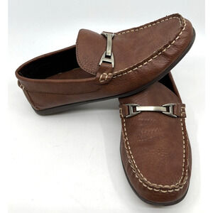 Simply Styled Men's Leather Owen Loafers Shoes Size 7M Brown Slip On